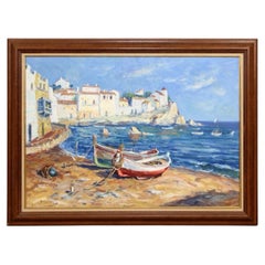 Ölgemälde auf Leinwand, Mediterrane Meereslandschaft