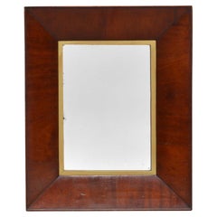 Antique 19th century Victorian mahogany hanging mirror