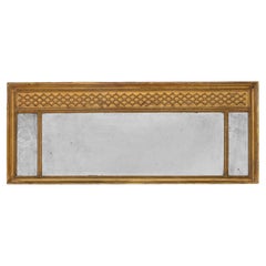 Piccola specchiera Regency in legno dorato