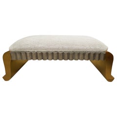 Hollywood Regency Giltwood Bench