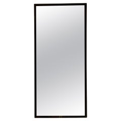 French bronze patinated gilt metal framed mirror