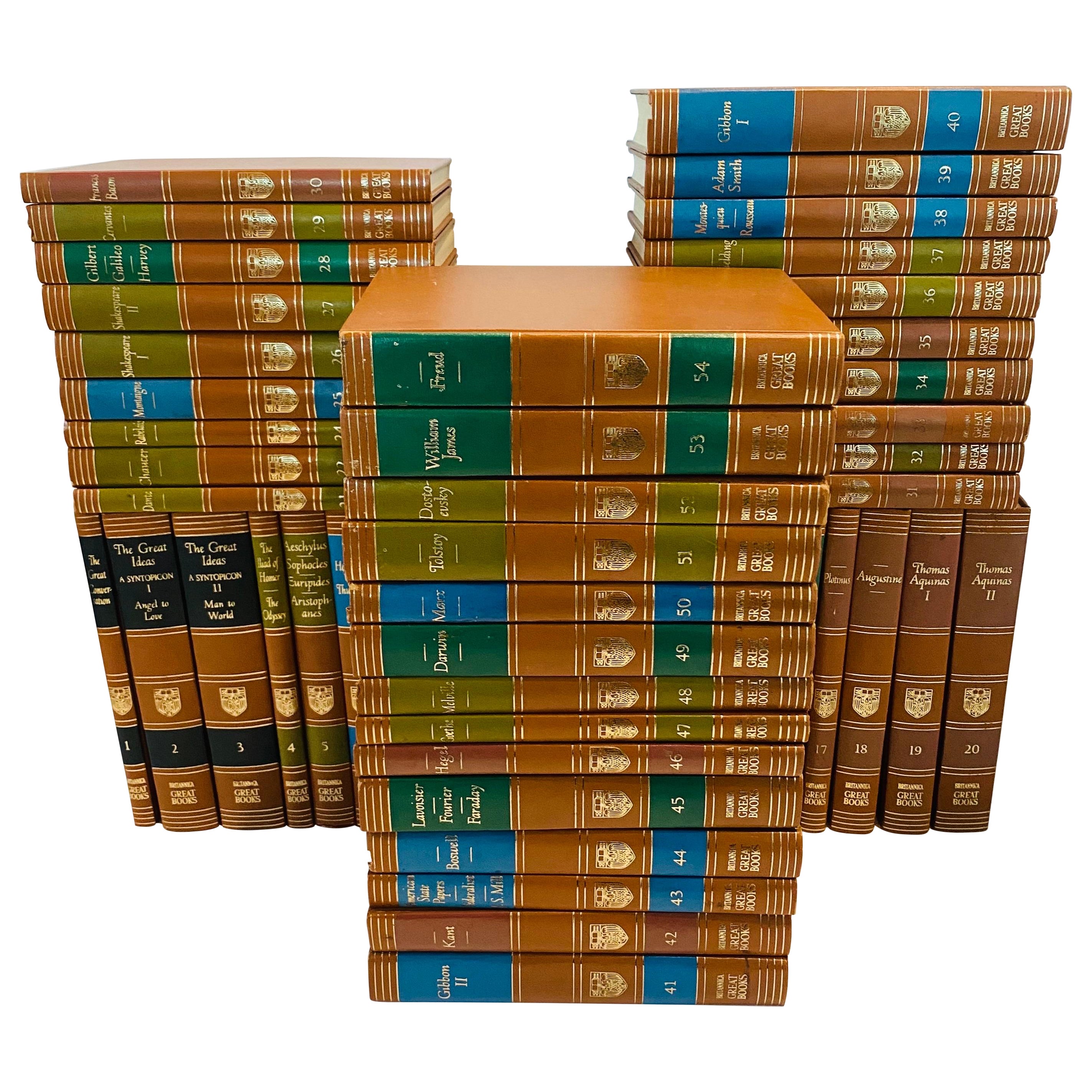 Brittanica's Great Books of the Western World 1952 Buchsatz von 53 im Angebot