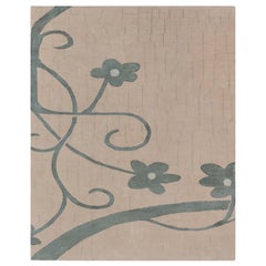 Contemporary Hand-Knotted Wool & Silk Rug by Doris Leslie Blau