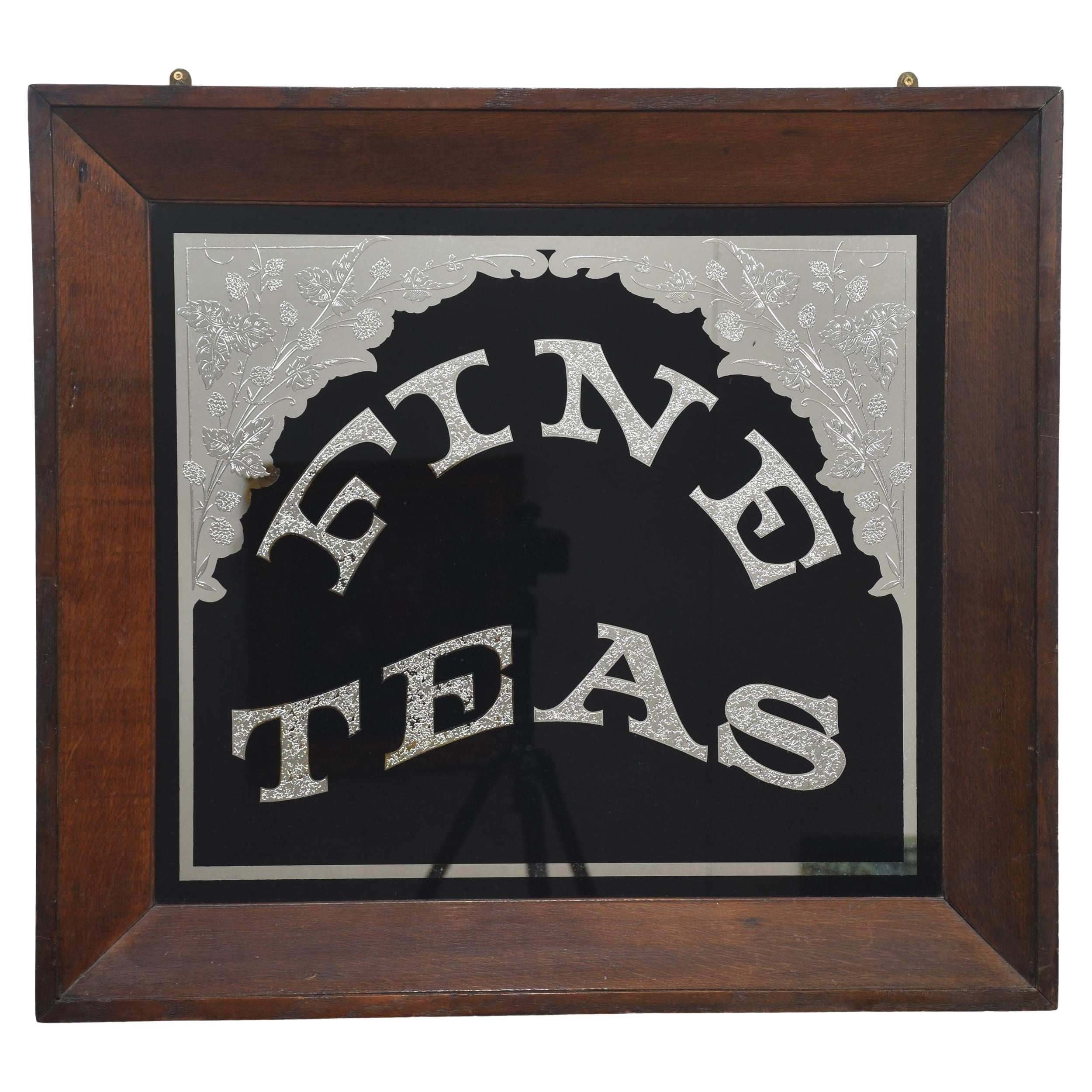 Antique Advertisement Mirror For Sale