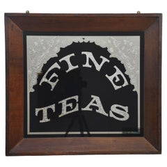 Antique Advertisement Mirror