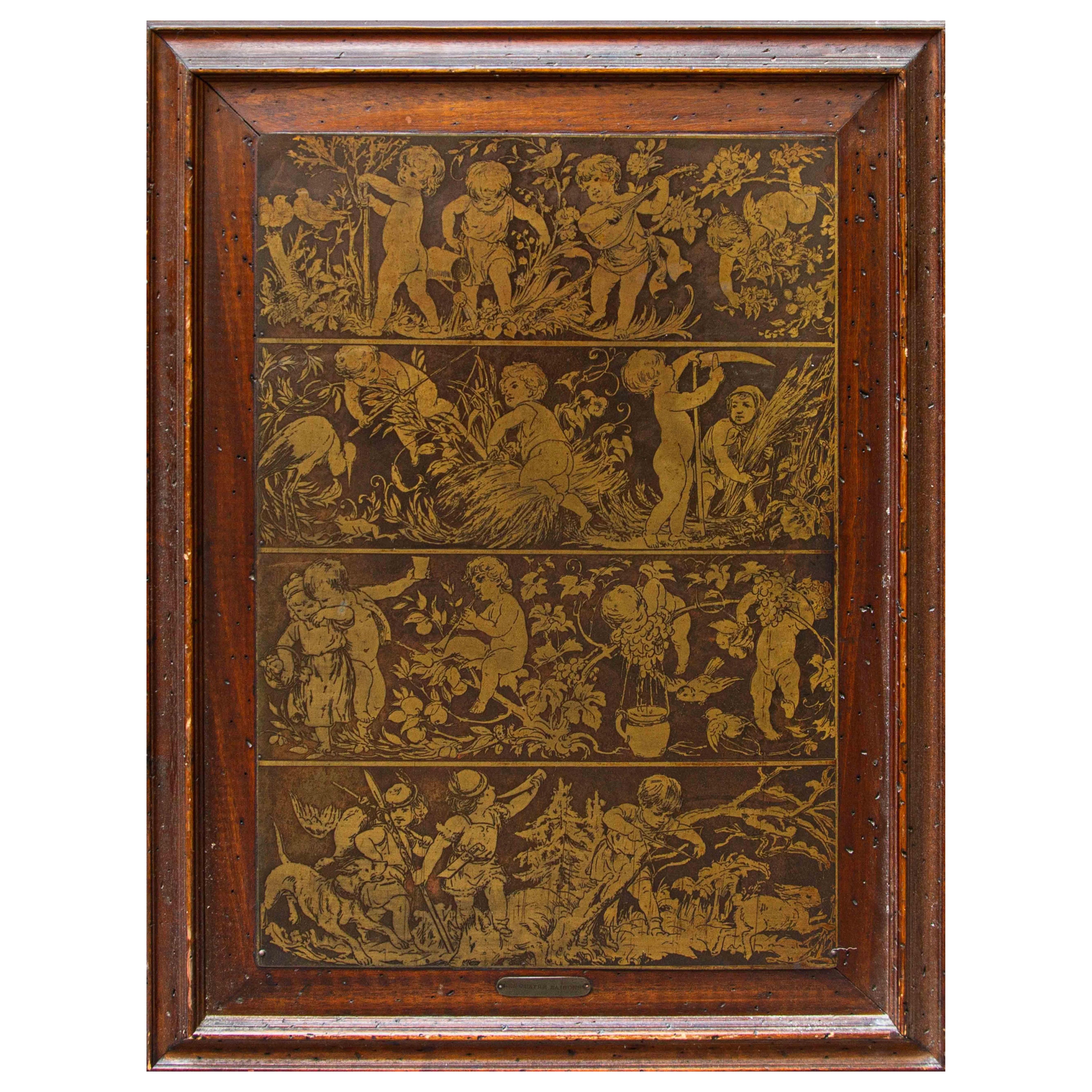 XVIII secolo, Allegorie delle stagioni con putti