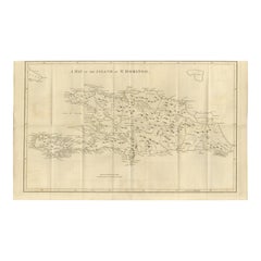 Saint Domingue Map 1793 – Colonial Haiti and Dominican Republic Plan