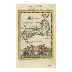 Japanese Isles Map by Mallet, 1683 – Decorative Miniature Map