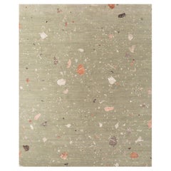Jaipur Rugs 4x6 Feet Hand Knotted Carpet Wool And Bamboo Silk Green Modern Rug