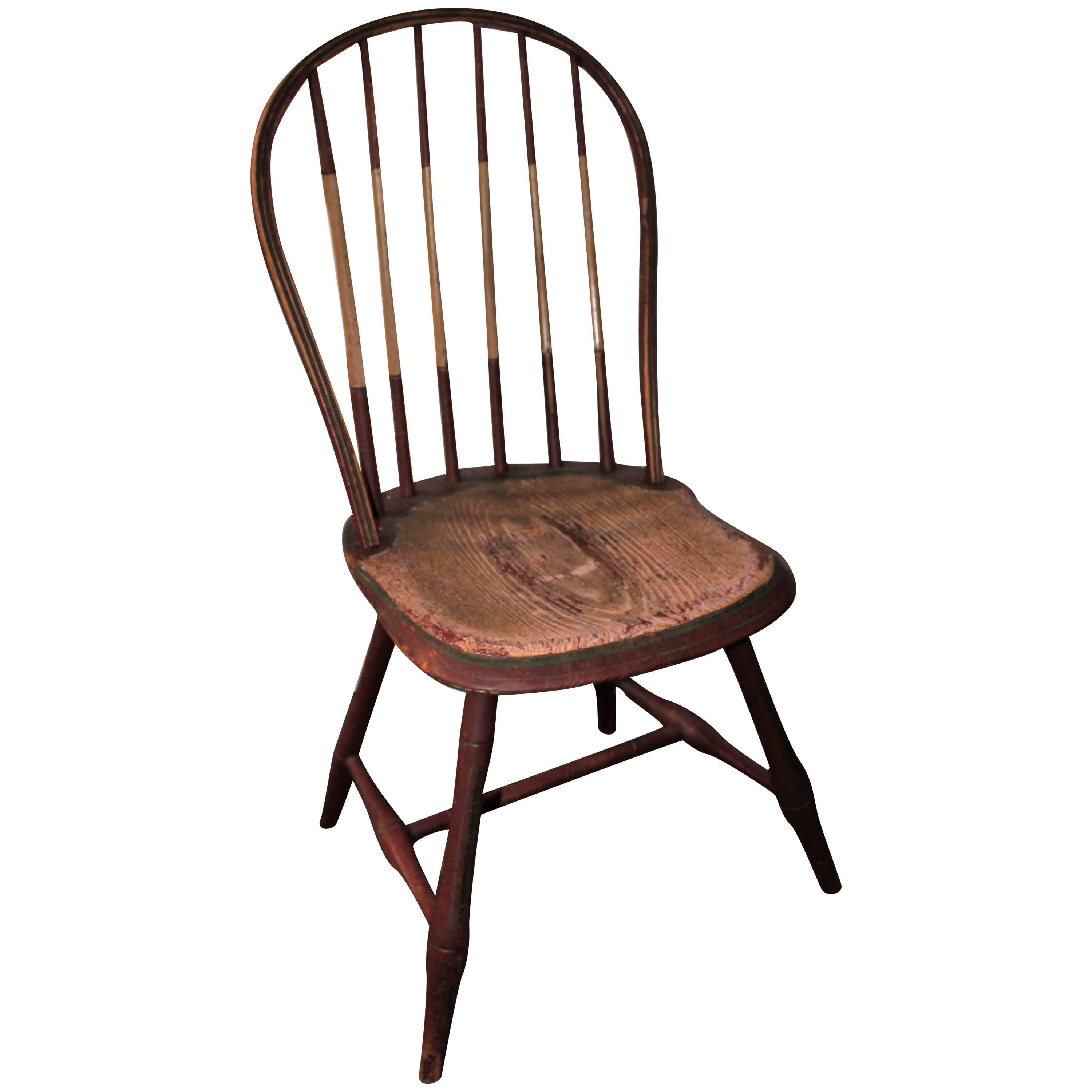 19th Century Original Painted Windsor Chair