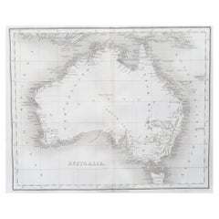 Original Antique Map of Australia by Dower, circa 1835