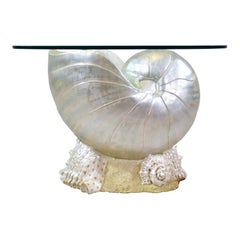 Monumental Nautilus Shell Coffee or Side Table