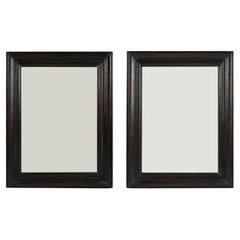 Pair of 19th Century Ebonized Mirrors