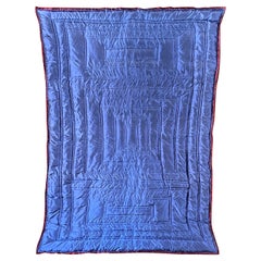 Mid-Century Modern Inspired Textile Wall Sculpture in Raw Silk by Amanda Malm