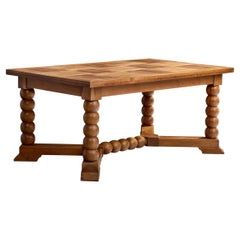 French Designer, Center Table, Walnut, France, 1940s