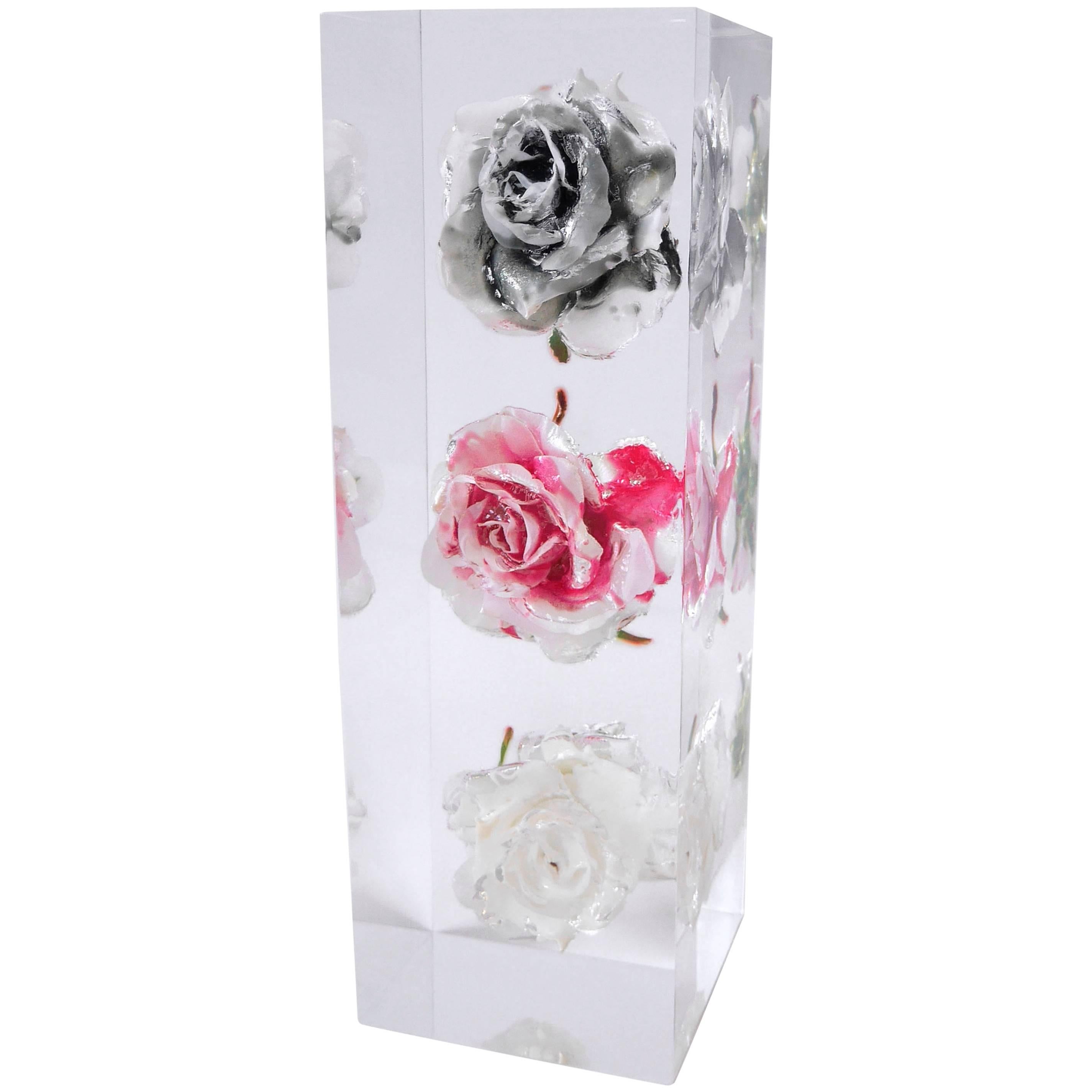 "Rose Stack BLD" Resin Sculpture by Ray Geary, 2015