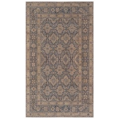 Doris Leslie Blau Oversized Antique Persian Kirman Handmade Wool Rug