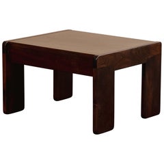 Afra & Tobia Scarpa “925” Coffee Table for Cassina, Brown Plywood, Italy, 1966