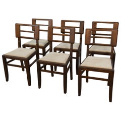 Ensemble de 6 chaises par Pierre Cruege 1960's