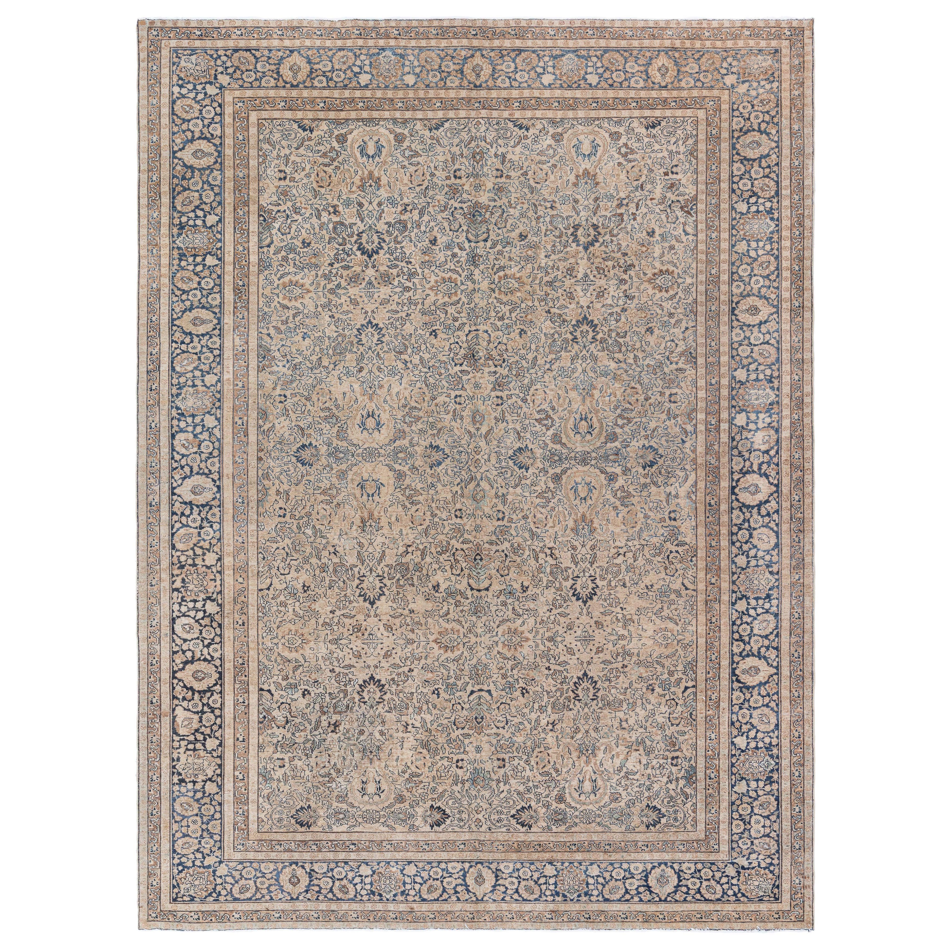 Tapis persan Tabriz authentique fait à la main Doris Leslie Blau