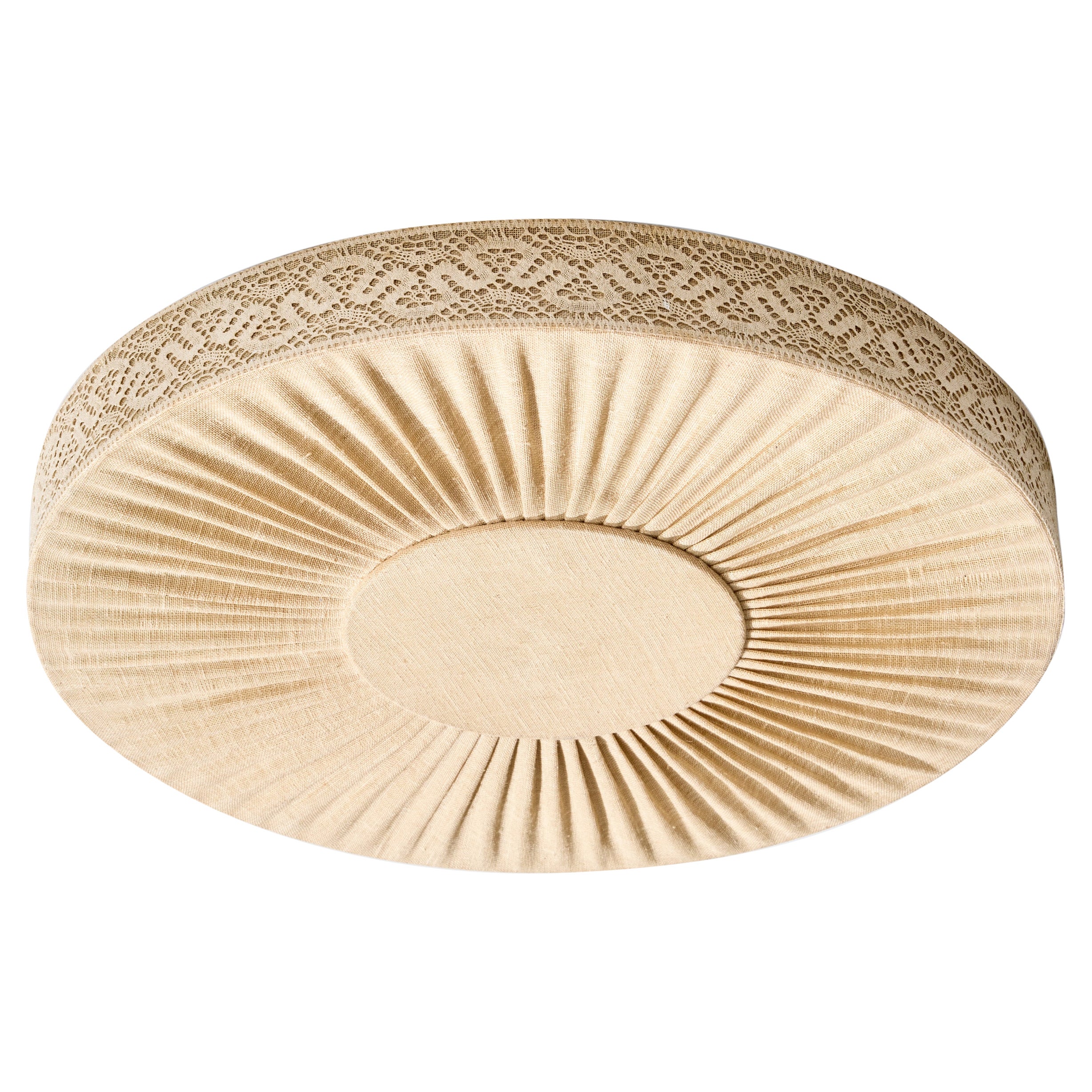 Swedish Designer, Flush Mount, Fabric, Sweden, 1950s