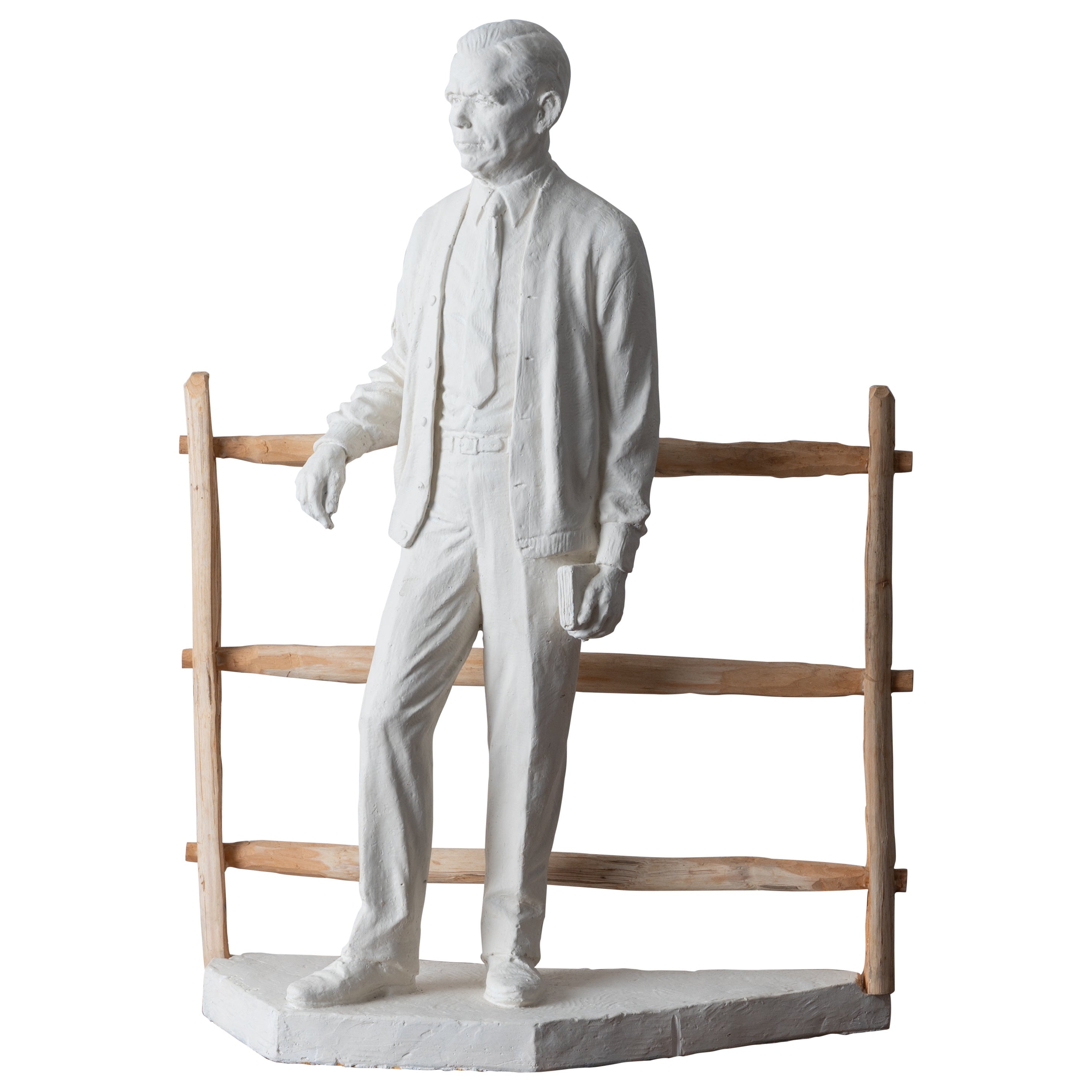 General George C. Marshall Plaster Maquette by Rosario Russell Fiore For Sale