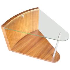Gilbert Rohde Rare Art Deco, #3740 Side Glass Top Table for Herman Miller 11