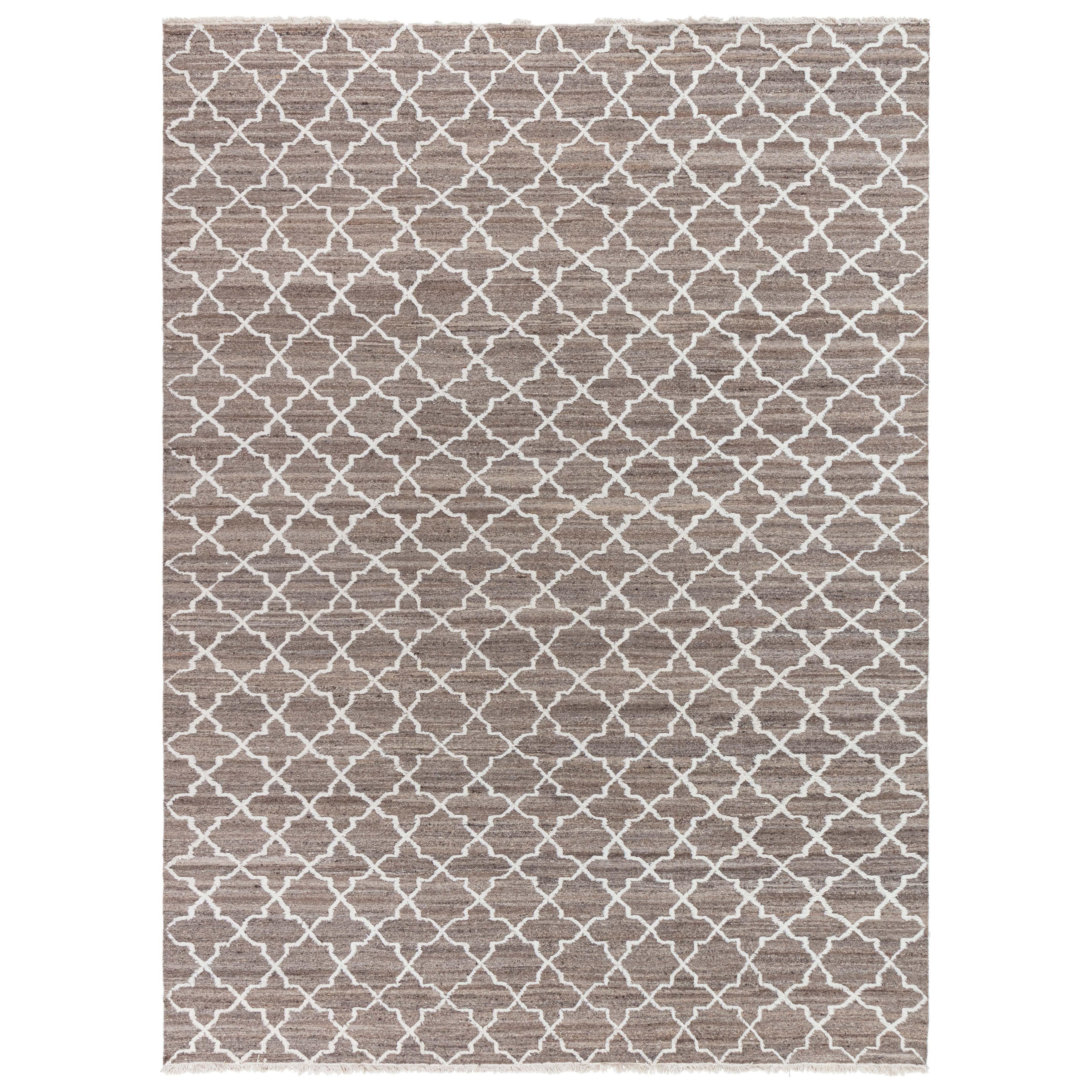 Modern Tulu Diamond Wool Rug by Doris Leslie Blau