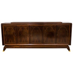 Beautiful Art Deco Macassar Period Ebony Credenza