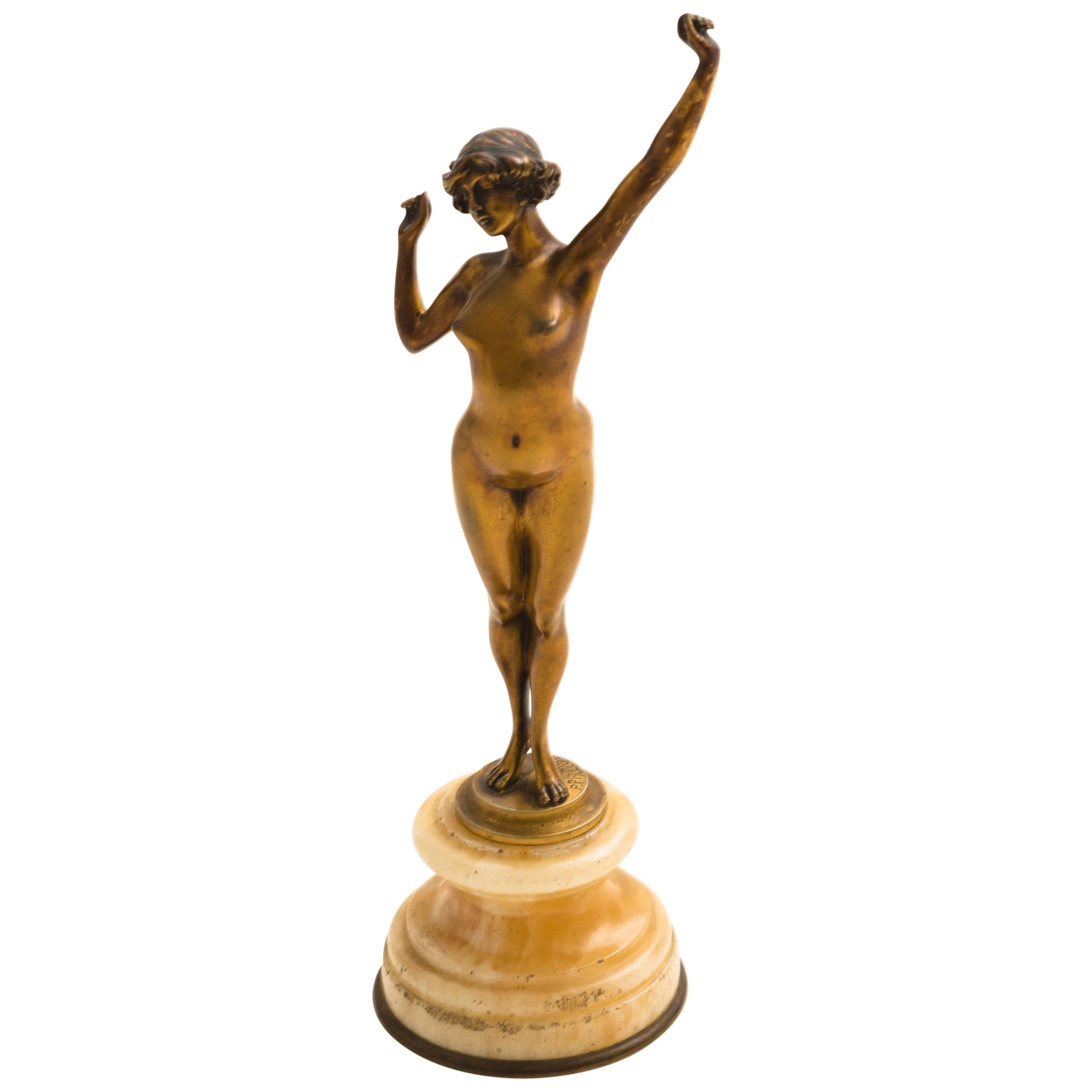 Elegante Bronze „The Awakening“ von Paul Philippe