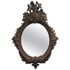Large Antique French Mirror 3