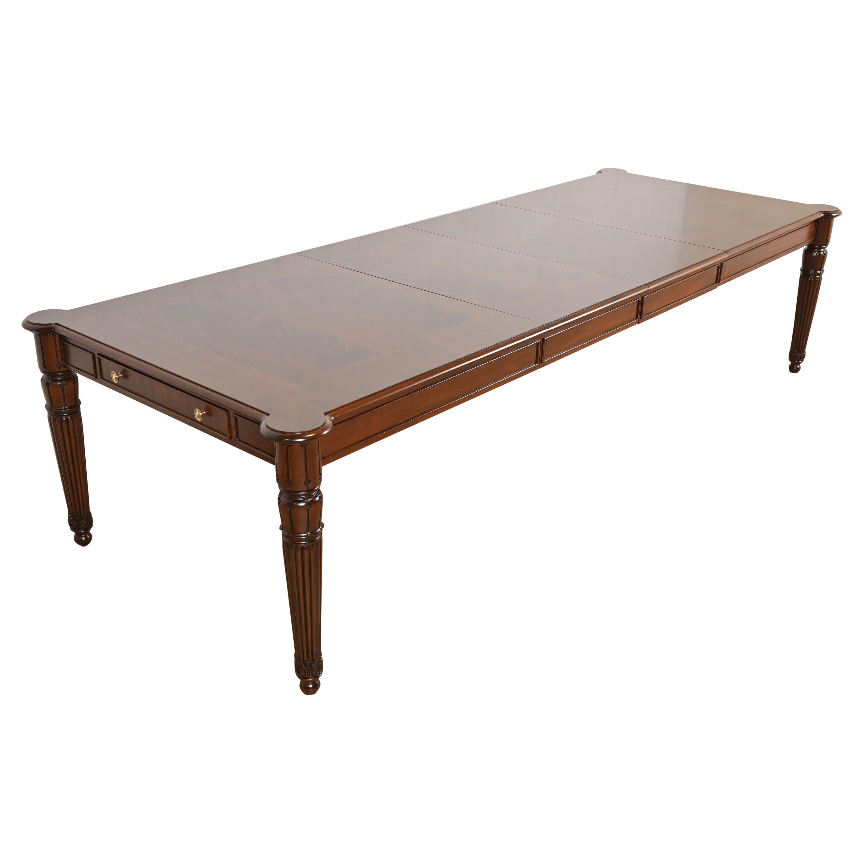 Ralph Lauren British Colonial Flame Mahogany Extension Dining Table, Refinished