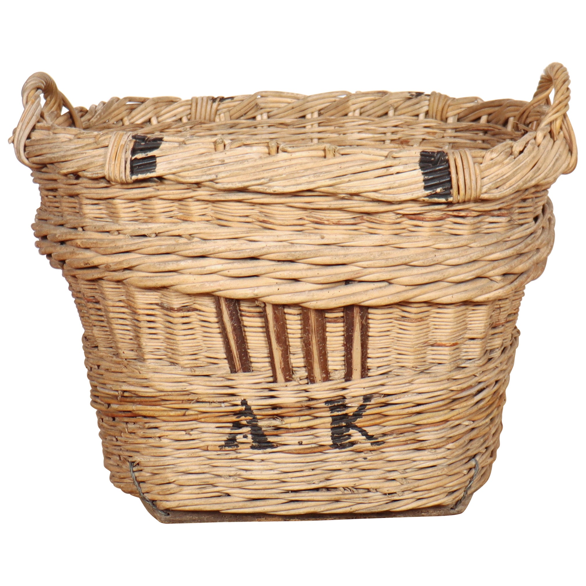 Cesta de uvas de champán francés