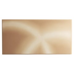 Rectangle Tone Plane I Beige Brown Epoxy Resin Wall Sculpture / Decor by Facture