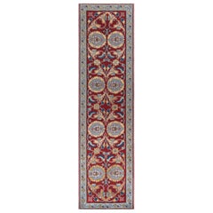 Traditional Bessarabian Hand-Knotted Wool Runner Doris Leslie Blau