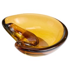 Italian Designer, Bowl, Glass, Italy, 1970s