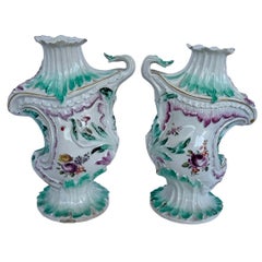 Exceptional Pair of Rococo Porcelain Vases by Derby, England, c. 1755–1765