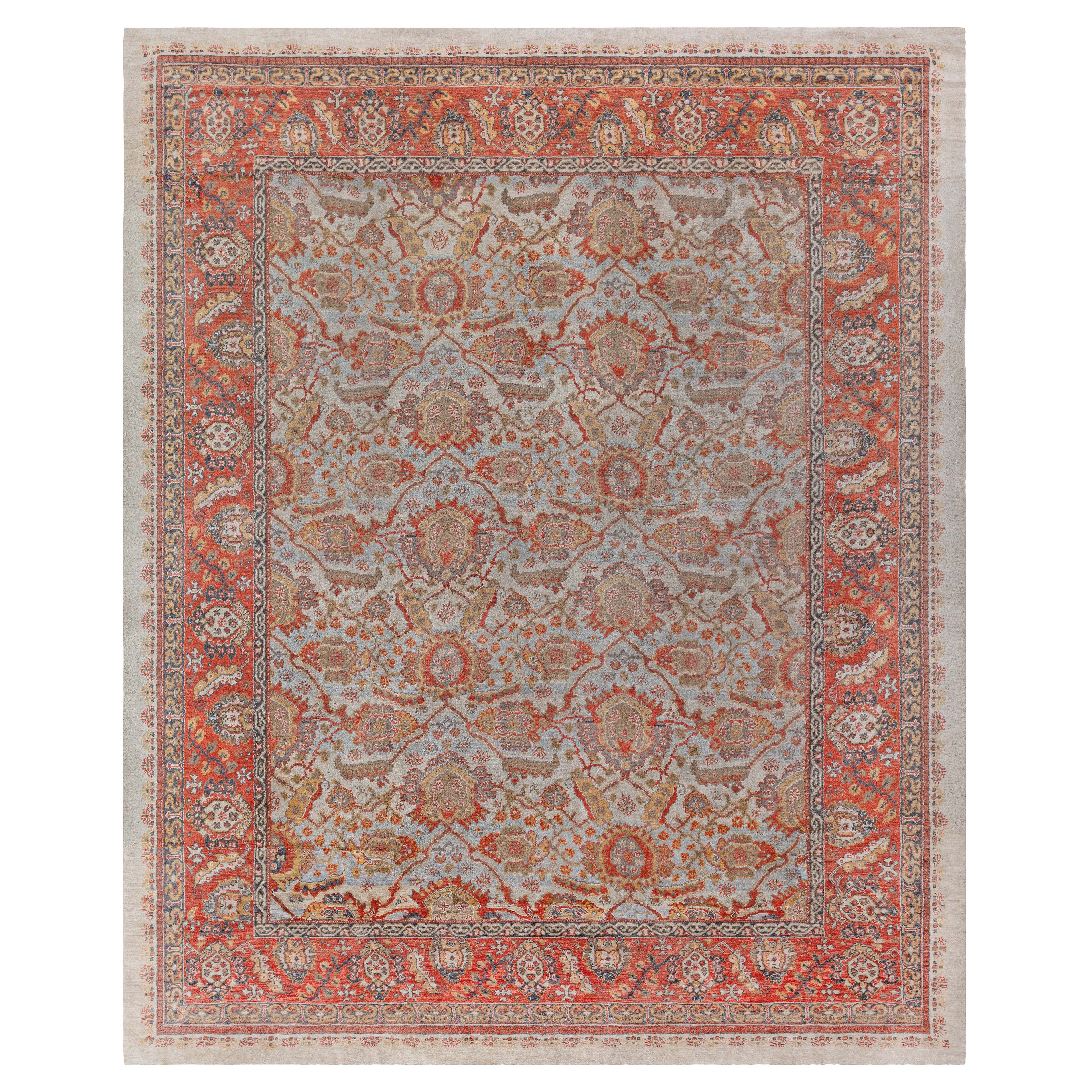 Tapis anglais ancien en laine de Wilton Doris Leslie Blau