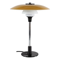 Lampe de table Poul Henningsen Art Deco PH PH 3½-2 Verre + abat-jour jaune chaud années 1930