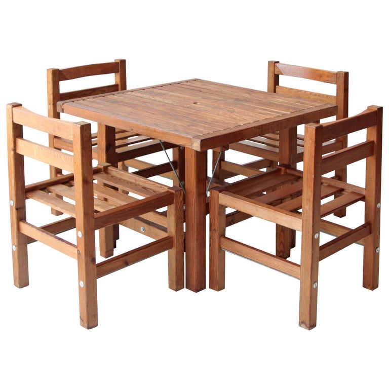 Elsa Stackelberg Redwood Patio Set Sweden At 1stdibs