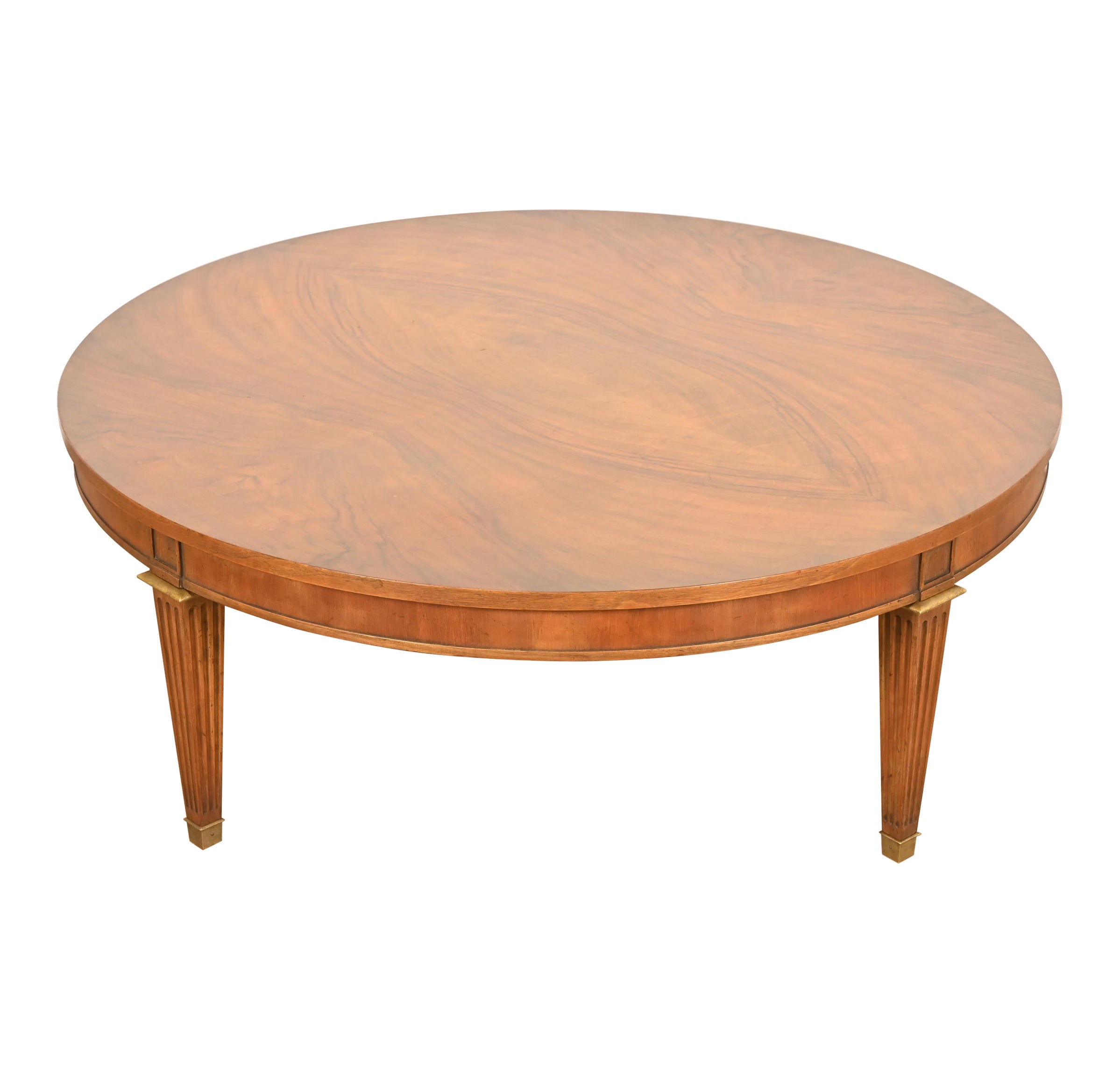 Baker Möbel Französisch Regency Louis XVI Noppen Nussbaum Kaffee oder Cocktail-Tisch im Angebot