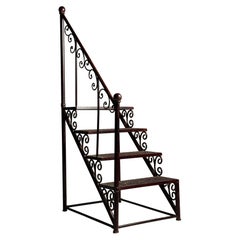 Escalier de bibliothèque classique de la fin du XXe siècle