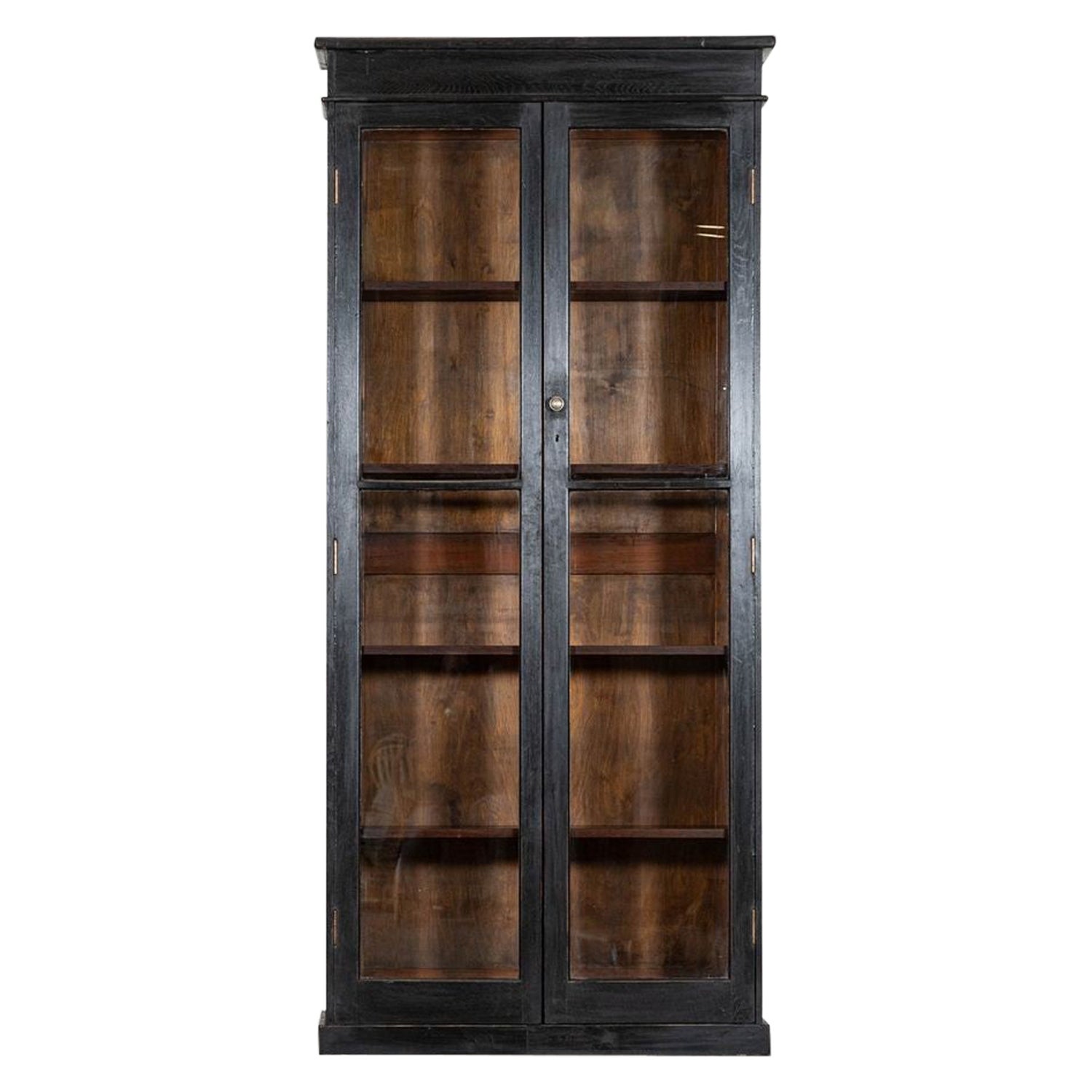 Mobile libreria in Oak inglese del 19° secolo con vetro