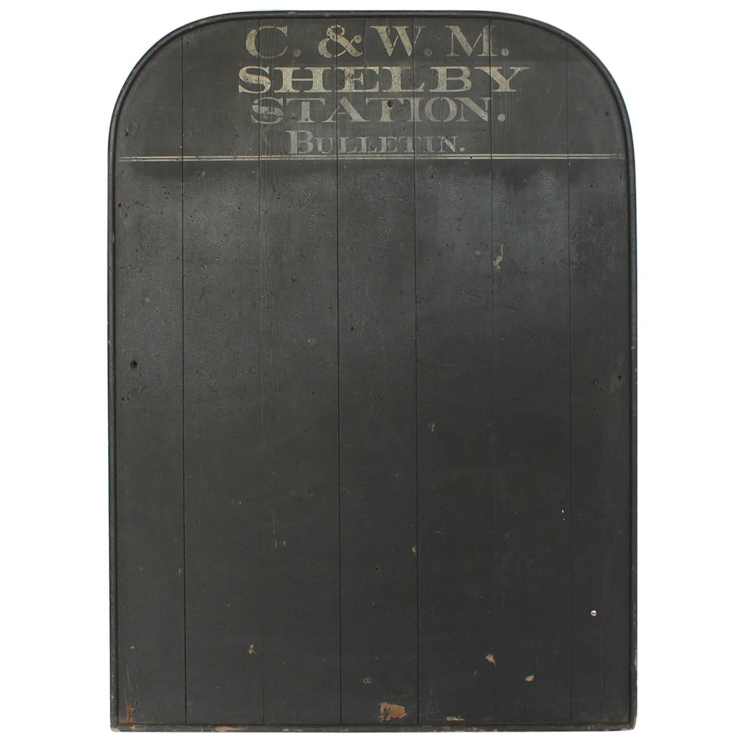 1930s Train Station Chalkboard/Message Board