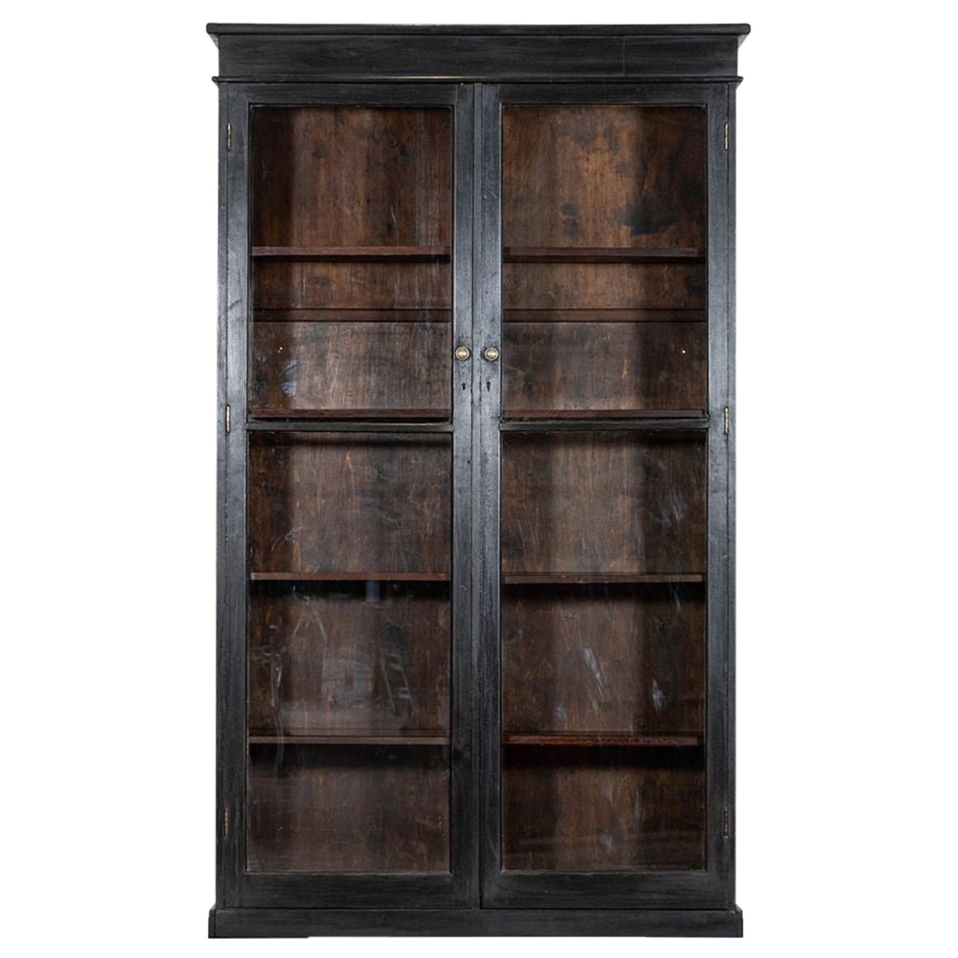 Mobile libreria in Oak inglese del 19° secolo con vetro