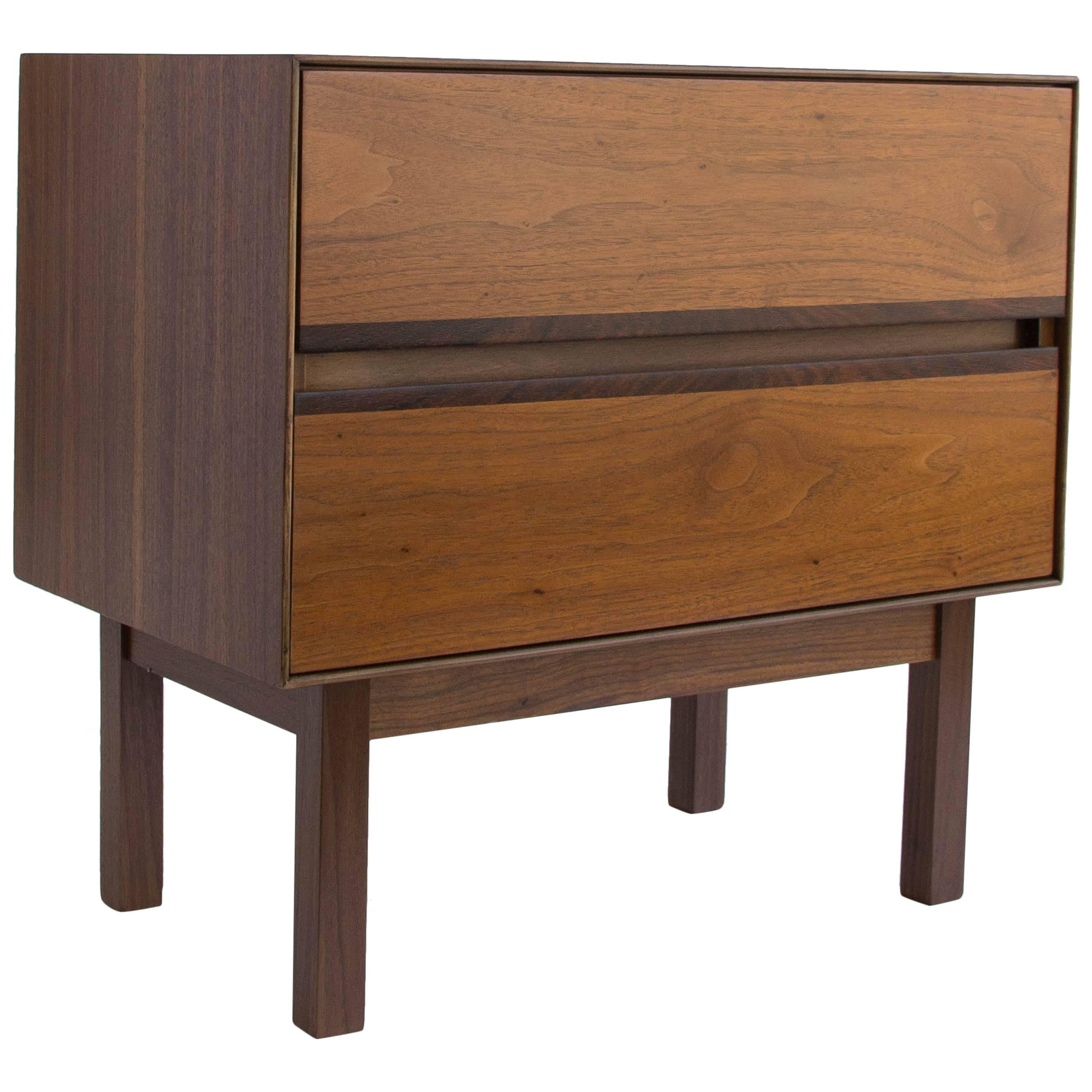 H. Paul Browning for Stanley Furniture Co. Walnut and Rosewood Nightstand