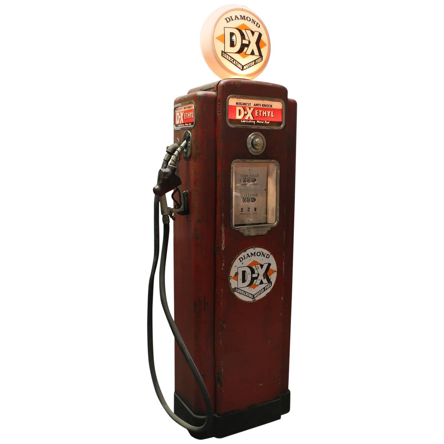 1950s American Gas Pump by Wayne For Sale
