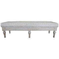 Swedish Gustavian Upholstered Bench