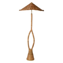 Italian Styled Rattan Floor Lamp