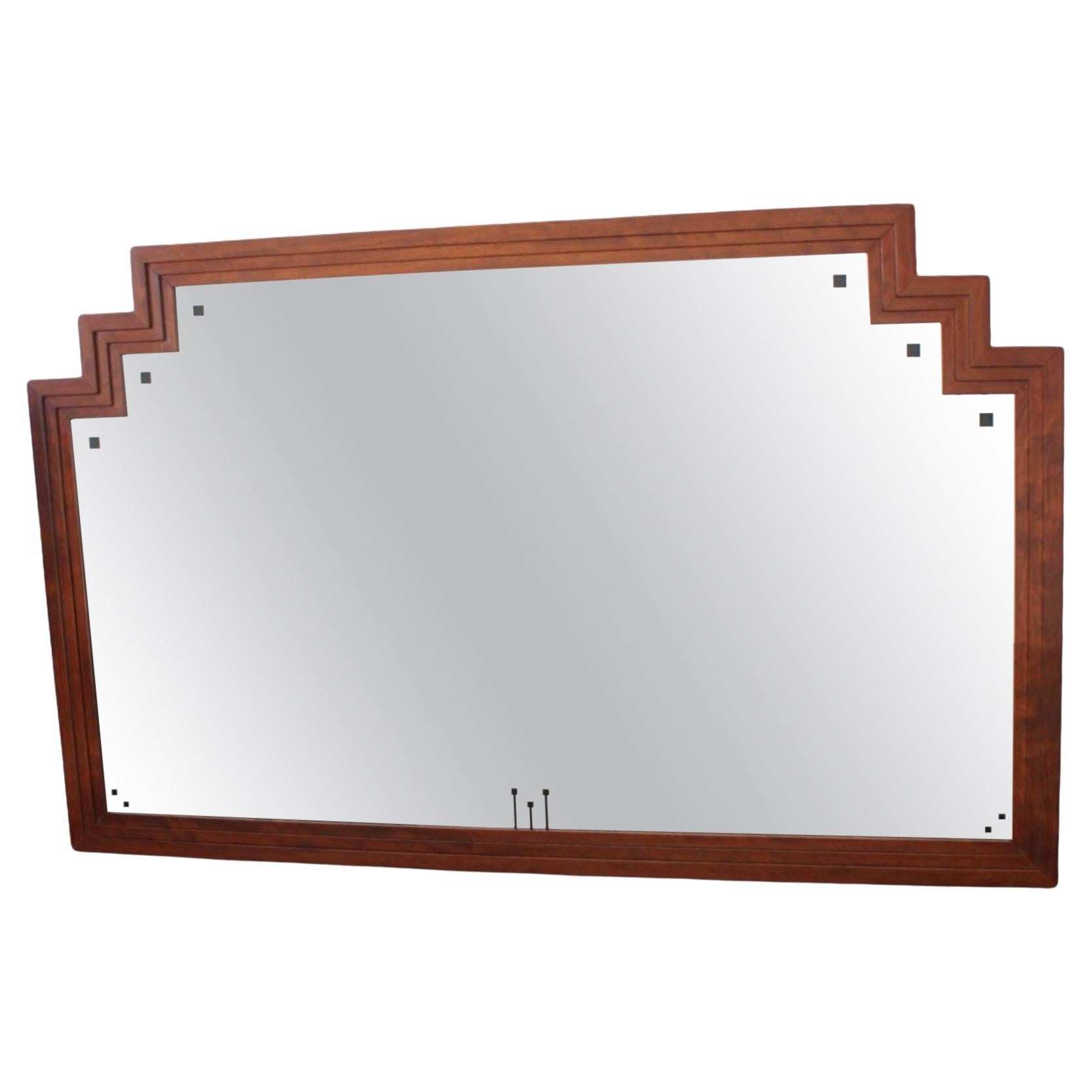 Large Art Deco design mirror by Schuitema from the Decoforma series For Sale